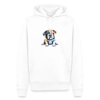 English Bulldog Dog Mastiff Dogs Dog Owner - Men’s Premium Organic Hoodie - white - Front - Nico (187cm)