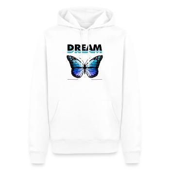 Bunte Schmetterlingsblumen Bunte Insektentraum - Männer Premium Bio Hoodie - Weiß - Vorne - Nico (187cm)