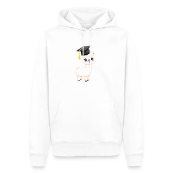 Bachelor Alpaga Graduate School Leaving Certificate Studies - Sweat à capuche Premium bio Homme - blanc - Devant - Nico (187cm)