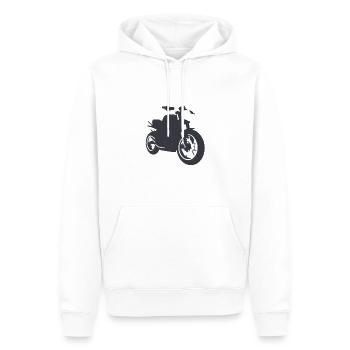Motorrad Motorradfahrer Motorradfan Motorcross - Männer Premium Bio Hoodie - Weiß - Vorne - Nico (187cm)