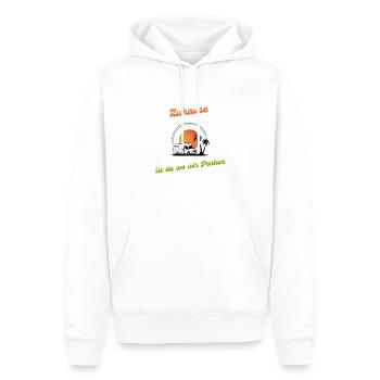 Inselcamper Zuhause ist da wo wir parken - Männer Premium Bio Hoodie - Weiß - Vorne - Nico (187cm)