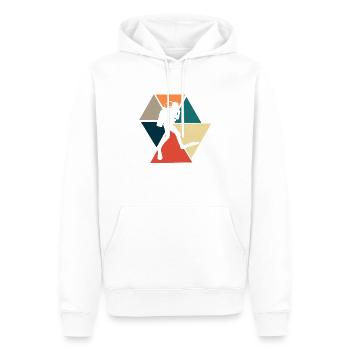 Plongée sous-marine rétro vintage - idée cadeau - Sweat à capuche Premium bio Homme - blanc - Devant - Nico (187cm)