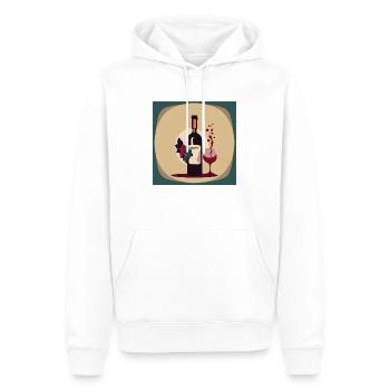 Wein / Rotwein / Weißwein - Männer Premium Bio Hoodie - Weiß - Vorne - Nico (187cm)