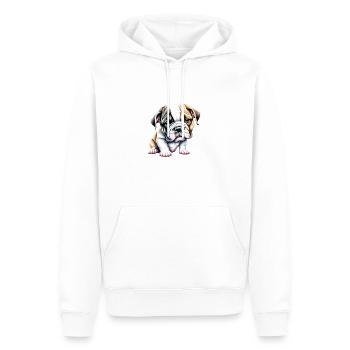 English Bulldog Dog Mastiff Dogs Dog Owner - Men’s Premium Organic Hoodie - white - Front - Nico (187cm)