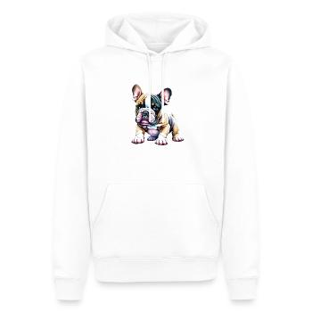 English Bulldog Dog Dog Owner Mastiff Dogs - Men’s Premium Organic Hoodie - white - Front - Nico (187cm)