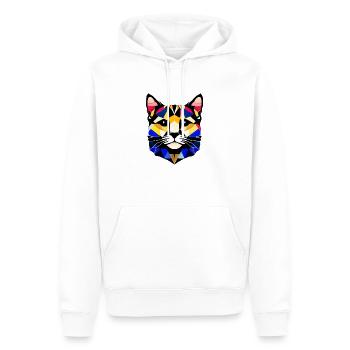 Hauskatze Britisch Kurzhaarkatze Katze Kätzchen - Männer Premium Bio Hoodie - Weiß - Vorne - Nico (187cm)