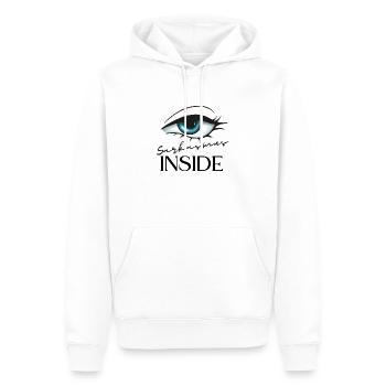 Sarkasmus inside - Männer Premium Bio Hoodie - Weiß - Vorne - Nico (187cm)