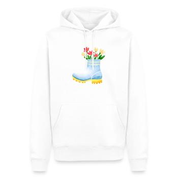 Blume Hobbygärtner Gärtner Geschenk Blumen Garten - Männer Premium Bio Hoodie - Weiß - Vorne - Nico (187cm)