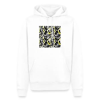 Ästhetische Augen mit Säurewellen - Männer Premium Bio Hoodie - Weiß - Vorne - Nico (187cm)