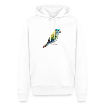 Perruche Bird Propriétaire d’oiseau Calopsitte - Sweat à capuche Premium bio Homme - blanc - Devant - Nico (187cm)
