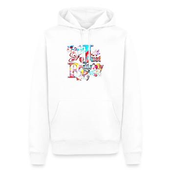 Colorful Butterfly Flowers Colorful Insect Dream Dream - Men’s Premium Organic Hoodie - white - Front - Nico (187cm)