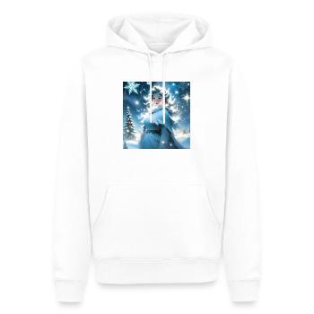 Joyeux Noel #14 - Sweat à capuche Premium bio Homme - blanc - Devant - Nico (187cm)