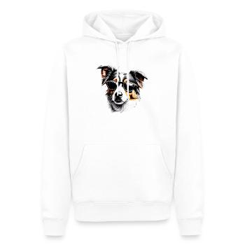 Berger Australien Chien Propriétaire Chien Chiot - Sweat à capuche Premium bio Homme - blanc - Devant - Nico (187cm)