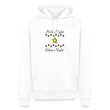 Holy night - Männer Premium Bio Hoodie - Weiß - Vorne - Nico (187cm)