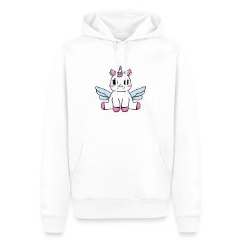Unicorn Mythical Creature Girl Mythical Beast Unicorns - Men’s Premium Organic Hoodie - white - Front - Nico (187cm)