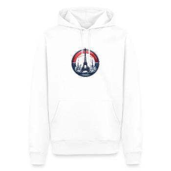 Paris Eiffelturm - Männer Premium Bio Hoodie - Weiß - Vorne - Nico (187cm)