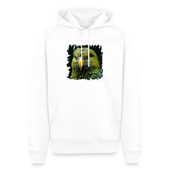 Der Kea-Berg Papagei gilt als sehr intelligent - Männer Premium Bio Hoodie - Weiß - Vorne - Nico (187cm)