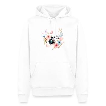 Kamera Fotograf lustig Fotografen Fotografieren - Männer Premium Bio Hoodie - Weiß - Vorne - Nico (187cm)