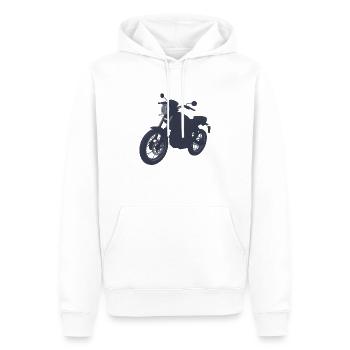 Motorrad Motorcross Motorradfahrer Motorradfan - Männer Premium Bio Hoodie - Weiß - Vorne - Nico (187cm)