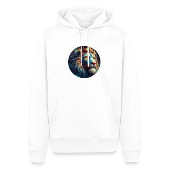 422 CC LIONLITY NFT CLG 3 - Männer Premium Bio Hoodie - Weiß - Vorne - Nico (187cm)