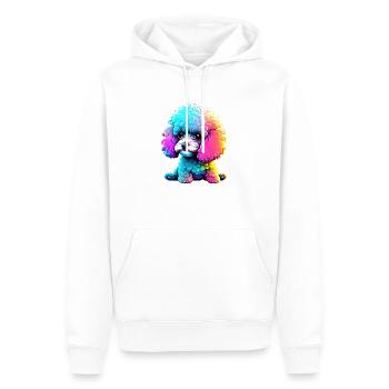 Pudel Hundeliebe Hundehalter Pudelwelpe Hundewelpe - Männer Premium Bio Hoodie - Weiß - Vorne - Nico (187cm)