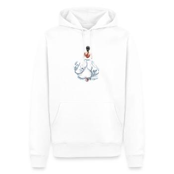 Braut Hochzeit Bräutigam Ehe Junggesellenabschied - Männer Premium Bio Hoodie - Weiß - Vorne - Nico (187cm)
