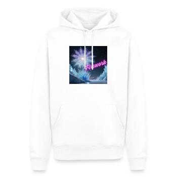 Firework - Männer Premium Bio Hoodie - Weiß - Vorne - Nico (187cm)