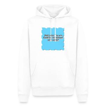Style ist alles - Männer Premium Bio Hoodie - Weiß - Vorne - Nico (187cm)