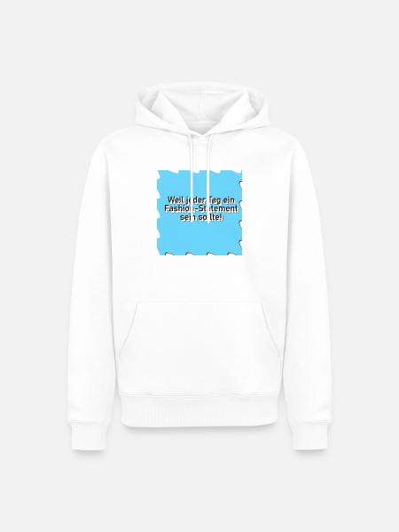 Style ist alles - Männer Premium Bio Hoodie - Weiß