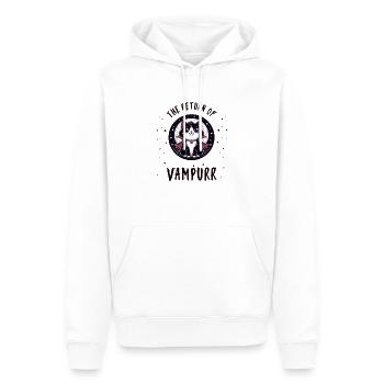 Vampir Katze - Männer Premium Bio Hoodie - Weiß - Vorne - Nico (187cm)