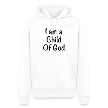 Child of God - Männer Premium Bio Hoodie - Weiß - Vorne - Nico (187cm)