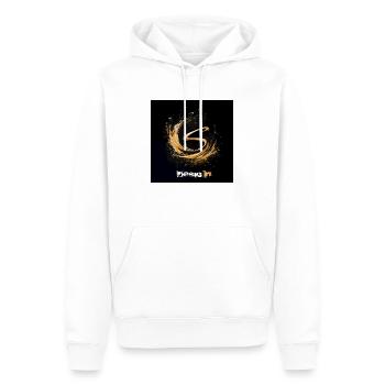 s design Logo - Men’s Premium Organic Hoodie - white - Front - Nico (187cm)