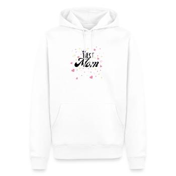 Meilleure maman - Sweat à capuche Premium bio Homme - blanc - Devant - Nico (187cm)