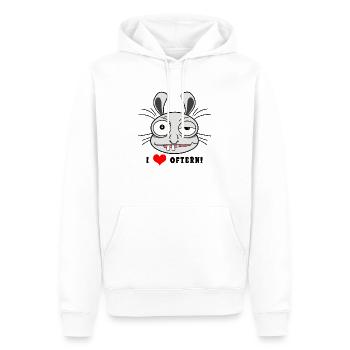 Funny Bunny - Männer Premium Bio Hoodie - Weiß - Vorne - Nico (187cm)