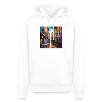 Fantastische Straßen - Männer Premium Bio Hoodie - Weiß - Vorne - Nico (187cm)