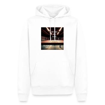 Motivation Geschenkidee - Männer Premium Bio Hoodie - Weiß - Vorne - Nico (187cm)