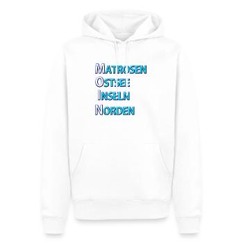 Matrosen Moin - Männer Premium Bio Hoodie - Weiß - Vorne - Nico (187cm)