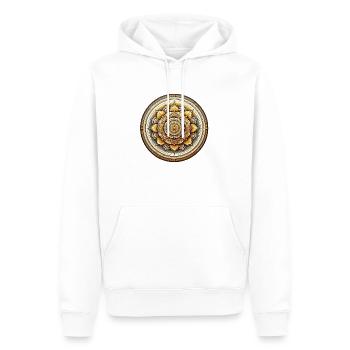 Spectre ensoleillé - Sweat à capuche Premium bio Homme - blanc - Devant - Nico (187cm)
