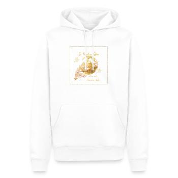 Frieden - Männer Premium Bio Hoodie - Weiß - Vorne - Nico (187cm)