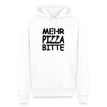 Pizza - Männer Premium Bio Hoodie - Weiß - Vorne - Nico (187cm)