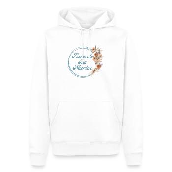 The Rustic Flower Bride Team - Passendes T-Shirt - Männer Premium Bio Hoodie - Weiß - Vorne - Nico (187cm)