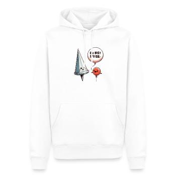 Du bist Spitze Pefect match - Männer Premium Bio Hoodie - Weiß - Vorne - Nico (187cm)