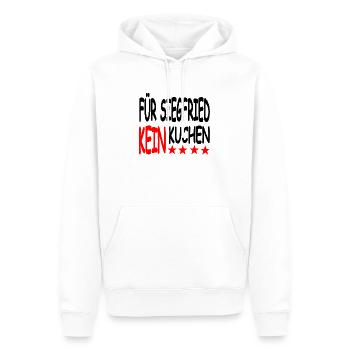 Kuchen - Männer Premium Bio Hoodie - Weiß - Vorne - Nico (187cm)