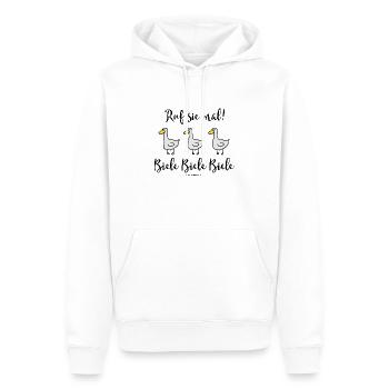 Biele Biele Biele- Ruf sie mal! Jan & Elke - Männer Premium Bio Hoodie - Weiß - Vorne - Nico (187cm)