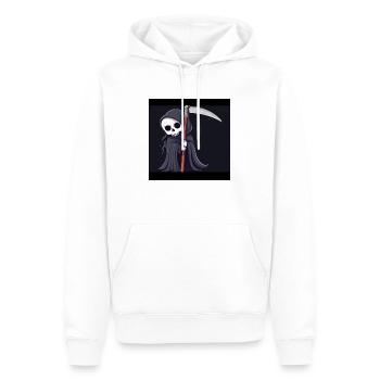 Sensenmann - Männer Premium Bio Hoodie - Weiß - Vorne - Nico (187cm)