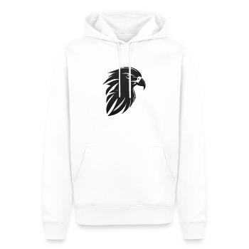 Adler Greifvogel Kopf - Männer Premium Bio Hoodie - Weiß - Vorne - Nico (187cm)