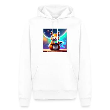 Hörnchen - Männer Premium Bio Hoodie - Weiß - Vorne - Nico (187cm)