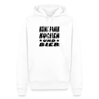 Kuchen - Männer Premium Bio Hoodie - Weiß - Vorne - Nico (187cm)