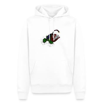Anglerfisch - Männer Premium Bio Hoodie - Weiß - Vorne - Nico (187cm)