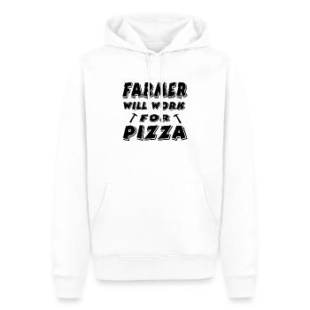 Cultivateur - Sweat à capuche Premium bio Homme - blanc - Devant - Nico (187cm)